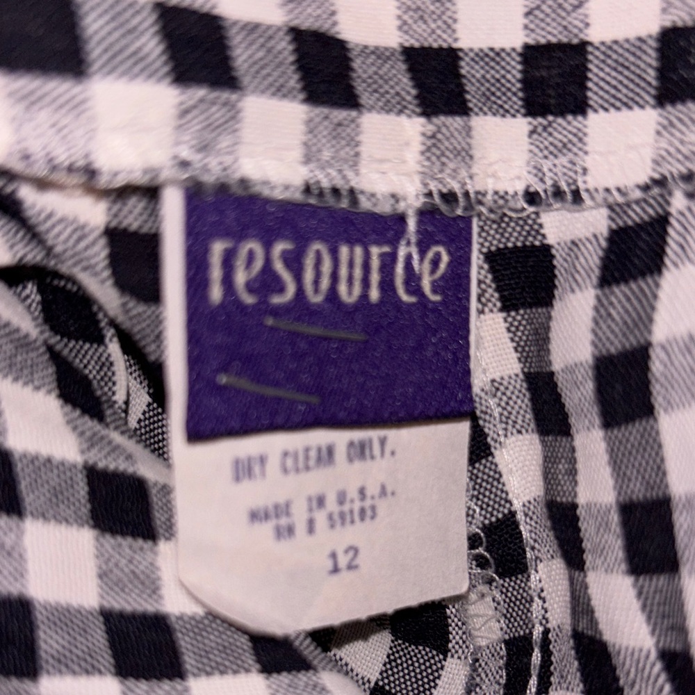Resource Black & White Linen Blend Pants - Picture 2 of 9